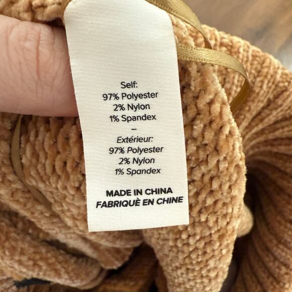 Cinq A Sept Off Shoulder Chunky Sweater Casual Cozy Super Soft Tan Sz M - Picture 3 of 5